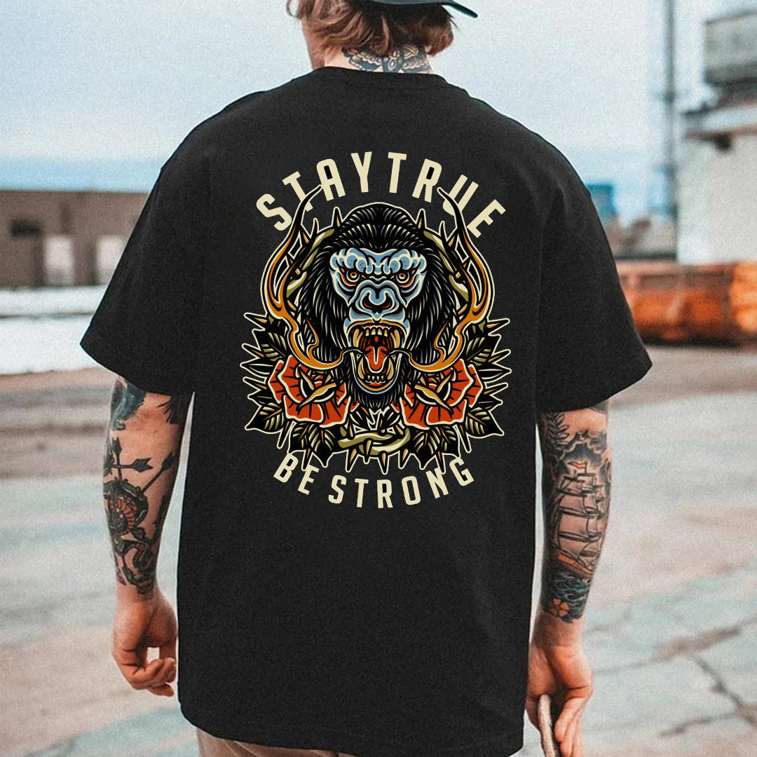 Tattoo inspired clothing: Stay True Be Strong T-shirt-Wawl Soul