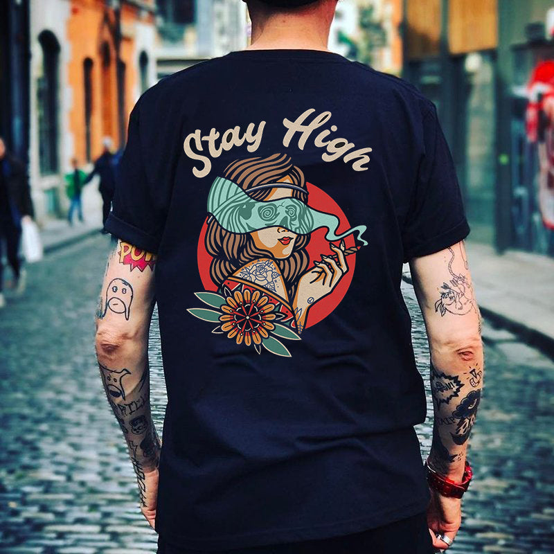 Tattoo inspired clothing: Stay High T-shirt-Wawl Soul