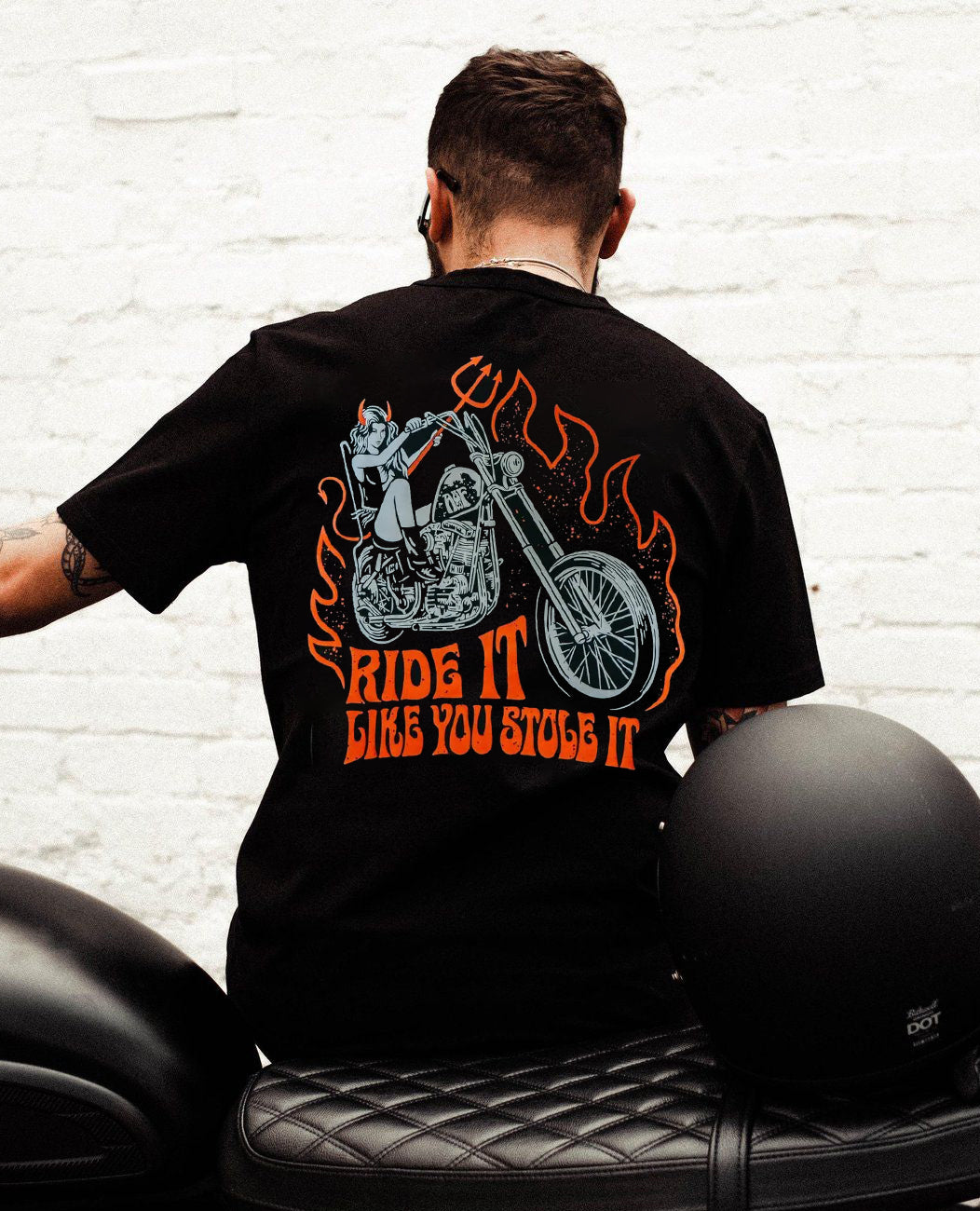 Tattoo inspired clothing: Ride It Like You Stole It T-shirt-Wawl Soul