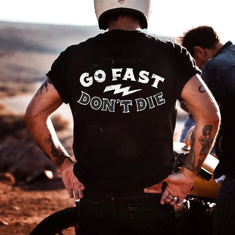 Tattoo inspired clothing: Go Fast Don’t Die T-shirt-Wawl Soul