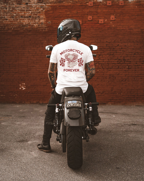 Tattoo inspired clothing: Motorcycle Forever T-shirt-Wawl Soul