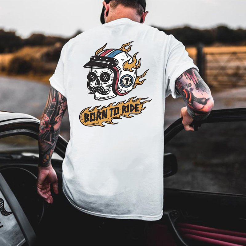 Tattoo inspired clothing: Born To Ride T-shirt-Wawl Soul
