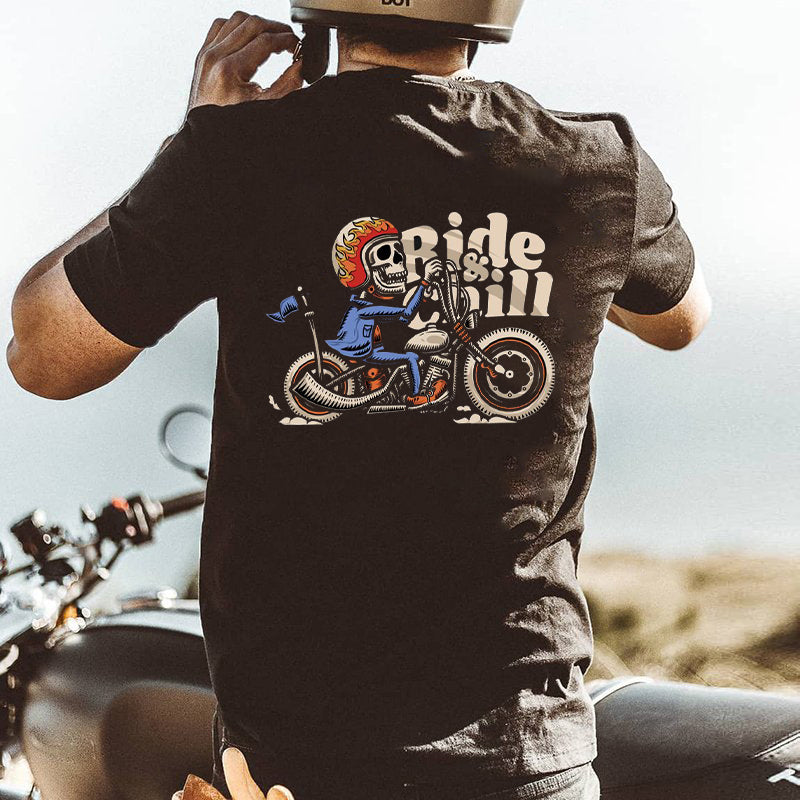 Tattoo inspired clothing: Ride & Chill T-shirt-Wawl Soul