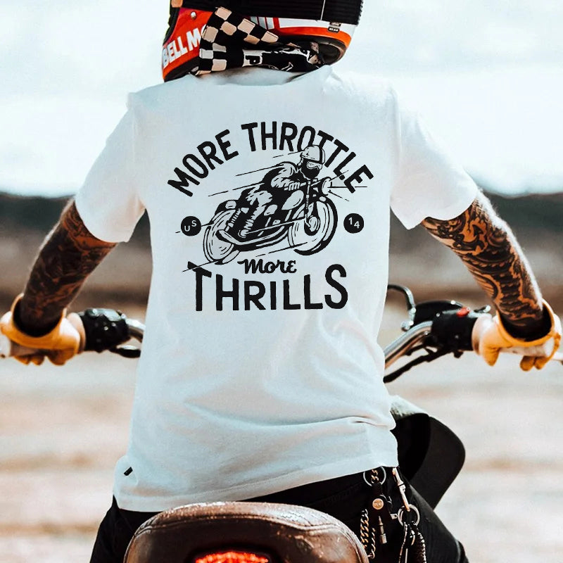 More Throttle More Thrills Men's T-shirt
