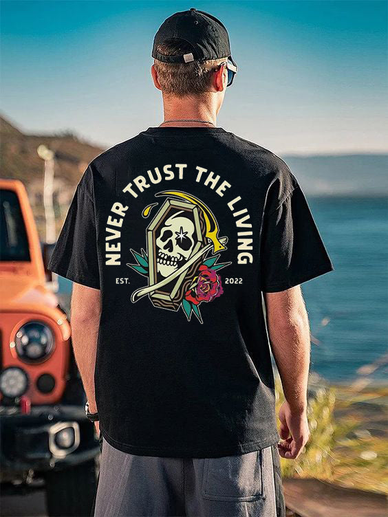 Tattoo inspired clothing: Never Trust The Living T-shirt-Wawl Soul