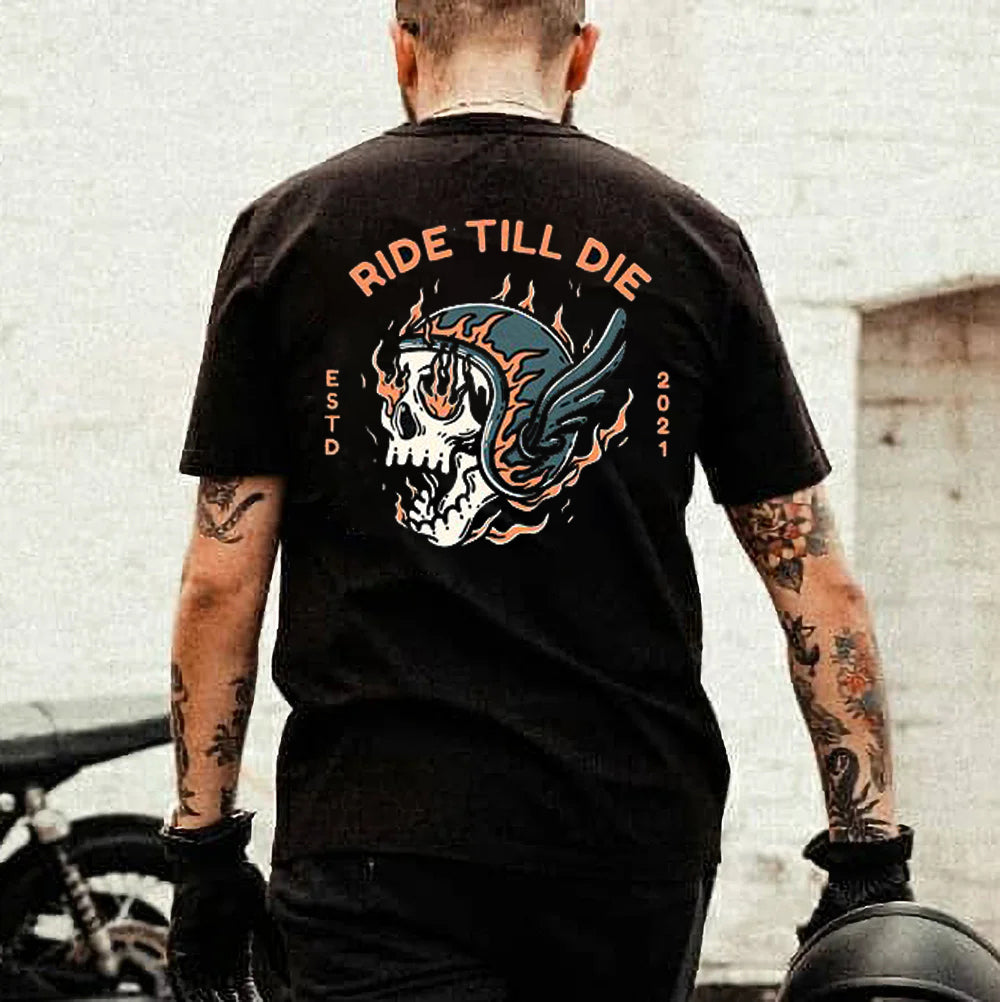 Tattoo inspired clothing: Ride Till Die T-shirt-Wawl Soul