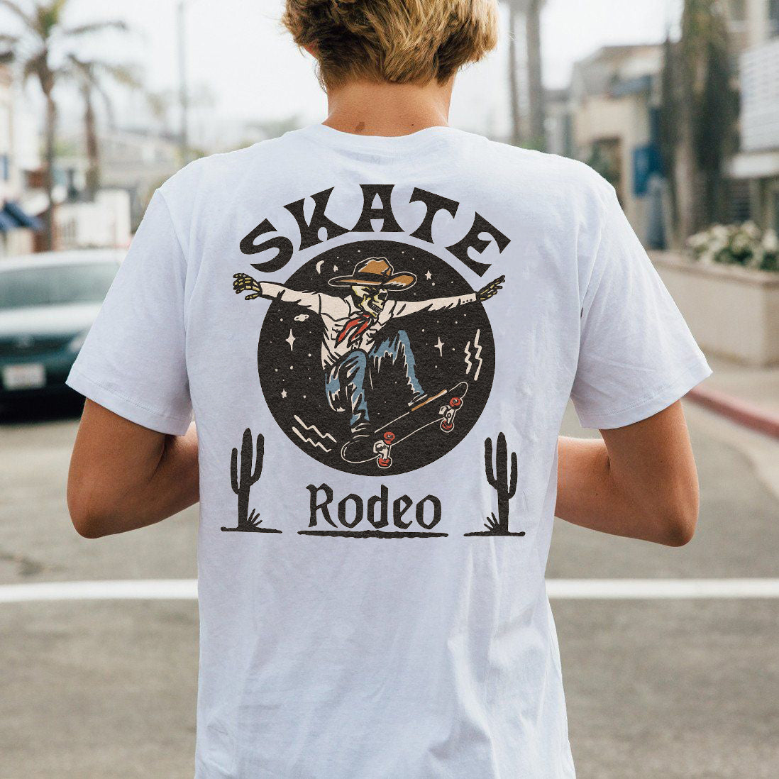 Tattoo inspired clothing: Skate Rodeo T-shirt-Wawl Soul
