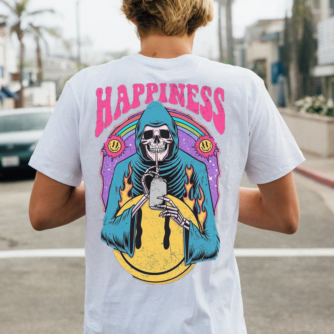 Tattoo inspired clothing: Happiness Hype Death T-shirt-Wawl Soul