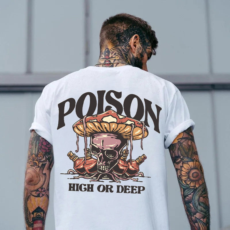 Tattoo inspired clothing: Poison Mushroom T-shirt-Wawl Soul