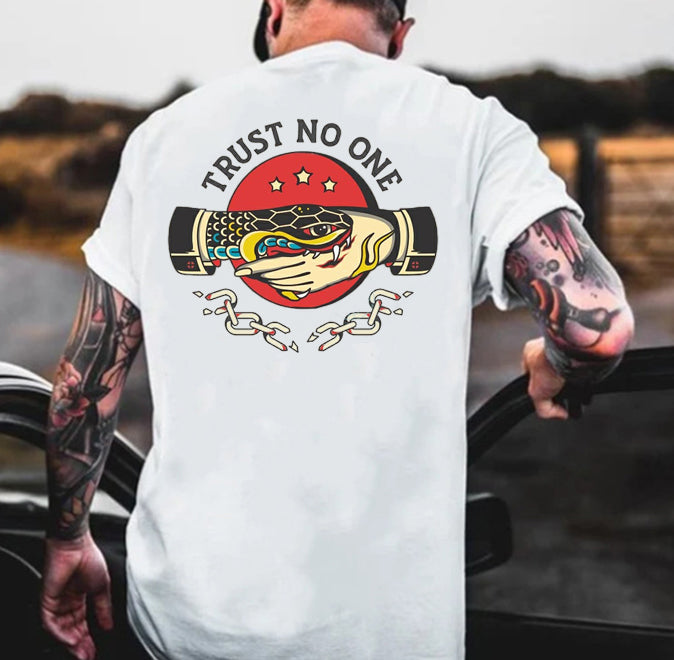 Tattoo inspired clothing: Trust No One T-shirt-Wawl Soul