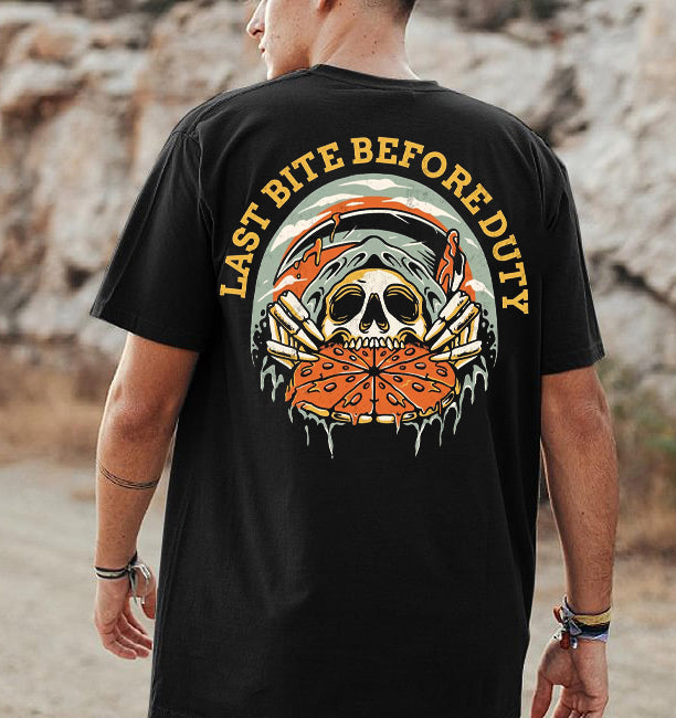 Last Bite Before Duty Printed Men’s T-shirt