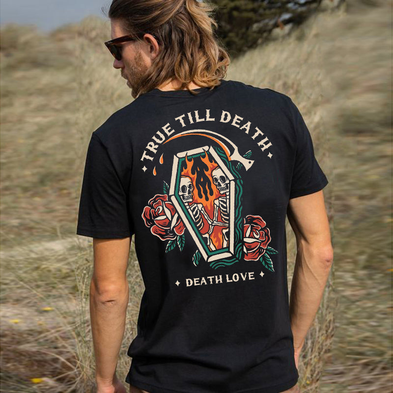Tattoo inspired clothing: True Love Till Death T-shirt-Wawl Soul
