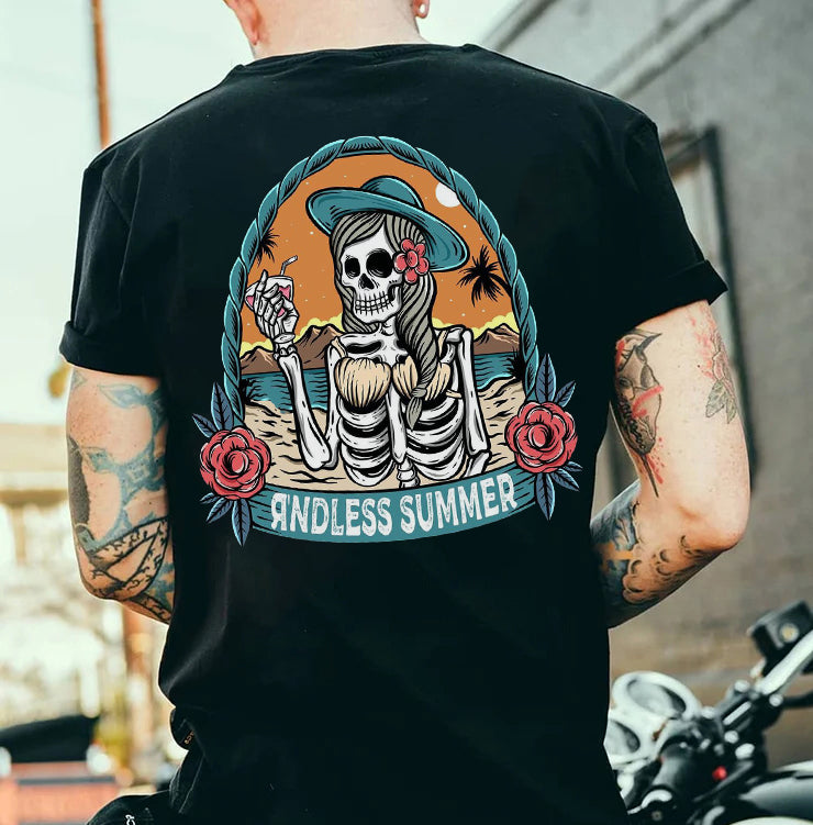 Skull Summer Printed Men’s T-shirt