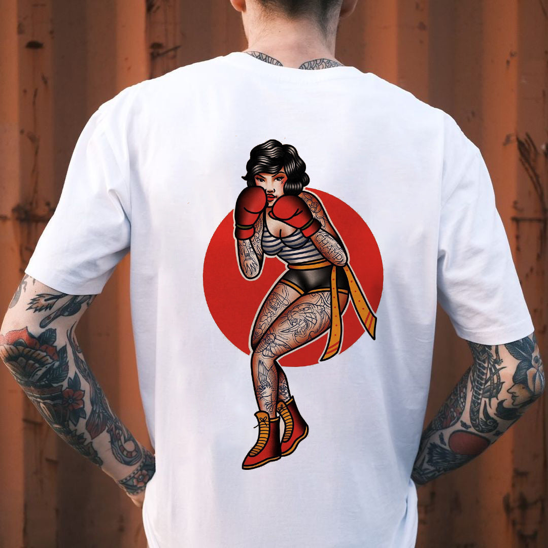Tattoo inspired clothing: Tattooed Fighter T-shirt-Wawl Soul