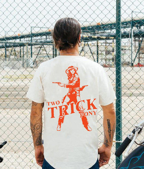 Men's two trick print T-shirt