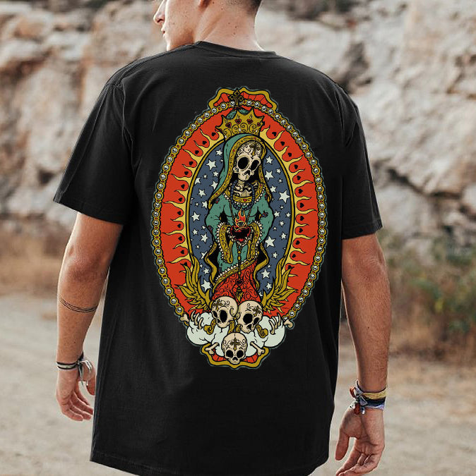 Tattoo inspired clothing: Skeleton Bishop T-Shirt-Wawl Soul