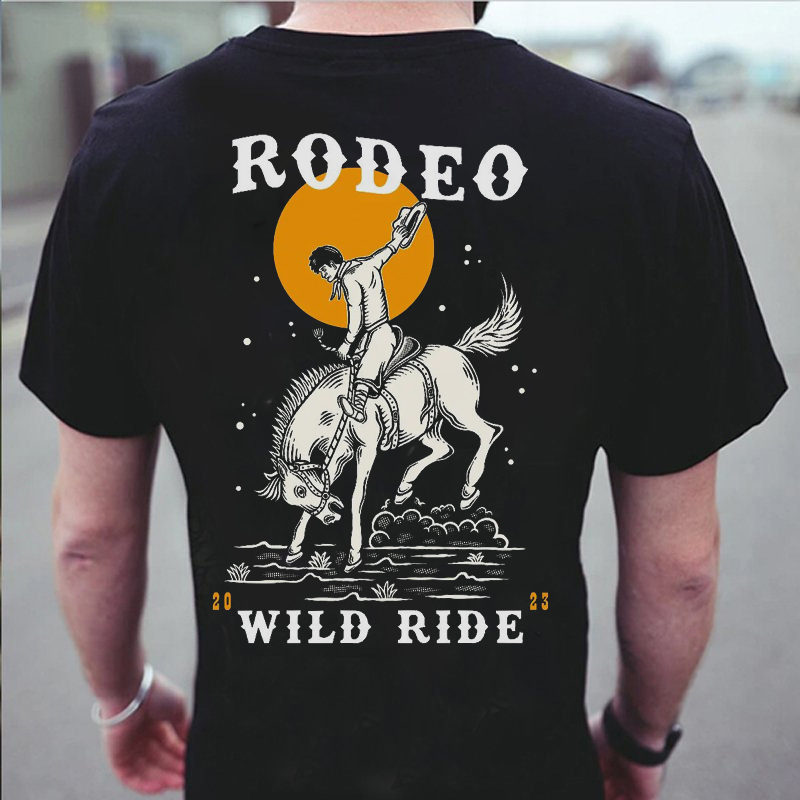 Tattoo inspired clothing: Rodeo Wild Ride T-shirt-Wawl Soul