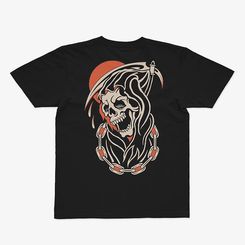 Tattoo inspired clothing: Death Picker T-shirt-Wawl Soul