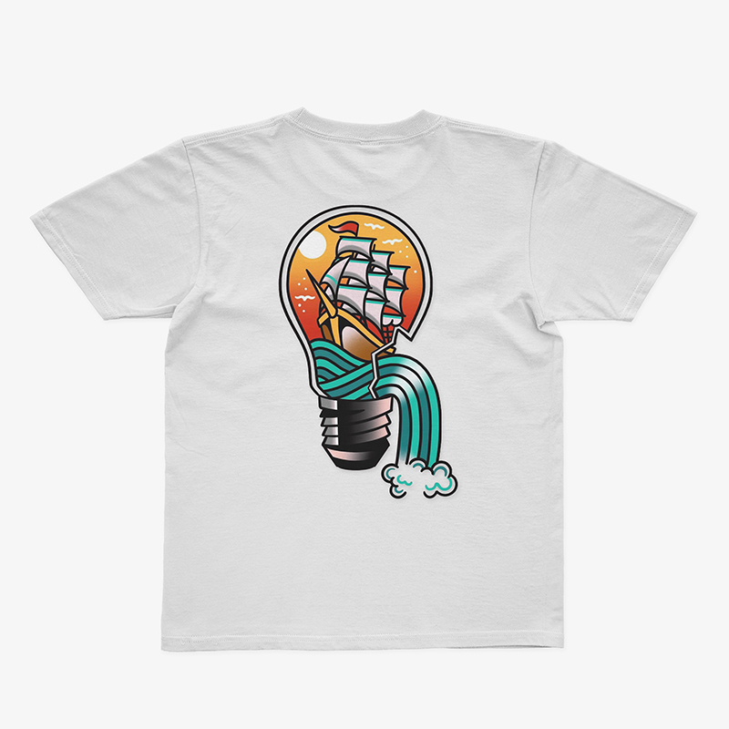Sailboat In The Light Bulb T-shirt