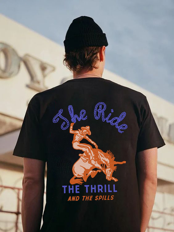 Tattoo inspired clothing: The Ride The Thrill T-shirt-Wawl Soul