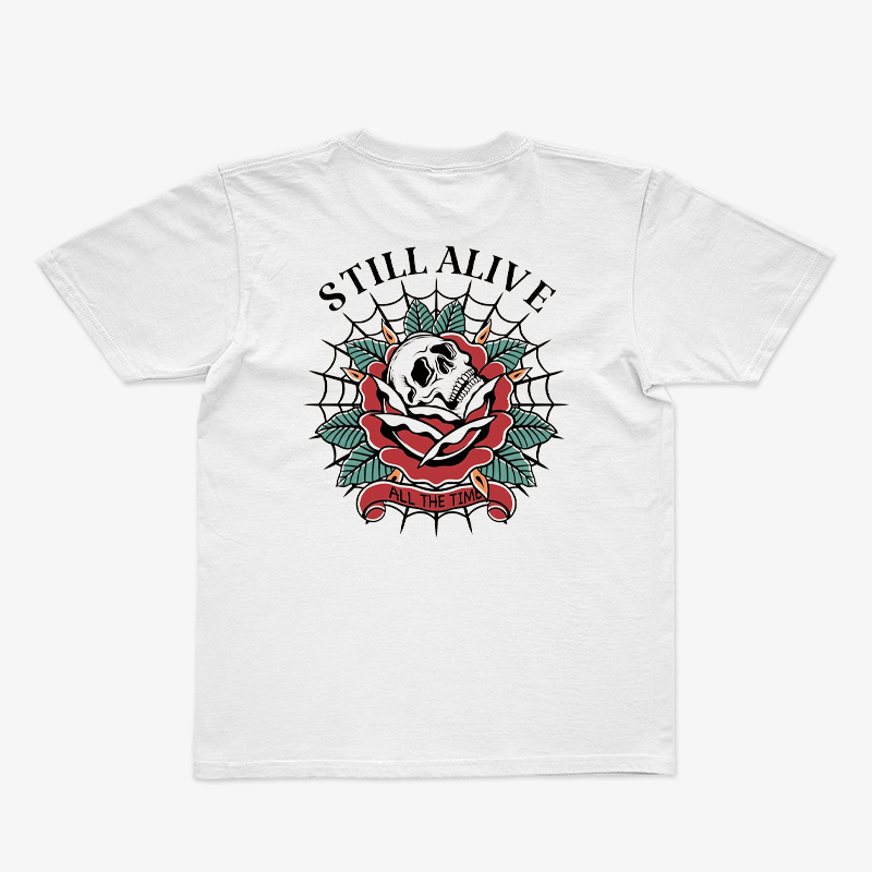 Tattoo inspired clothing: Still Alive T-shirt-Wawl Soul