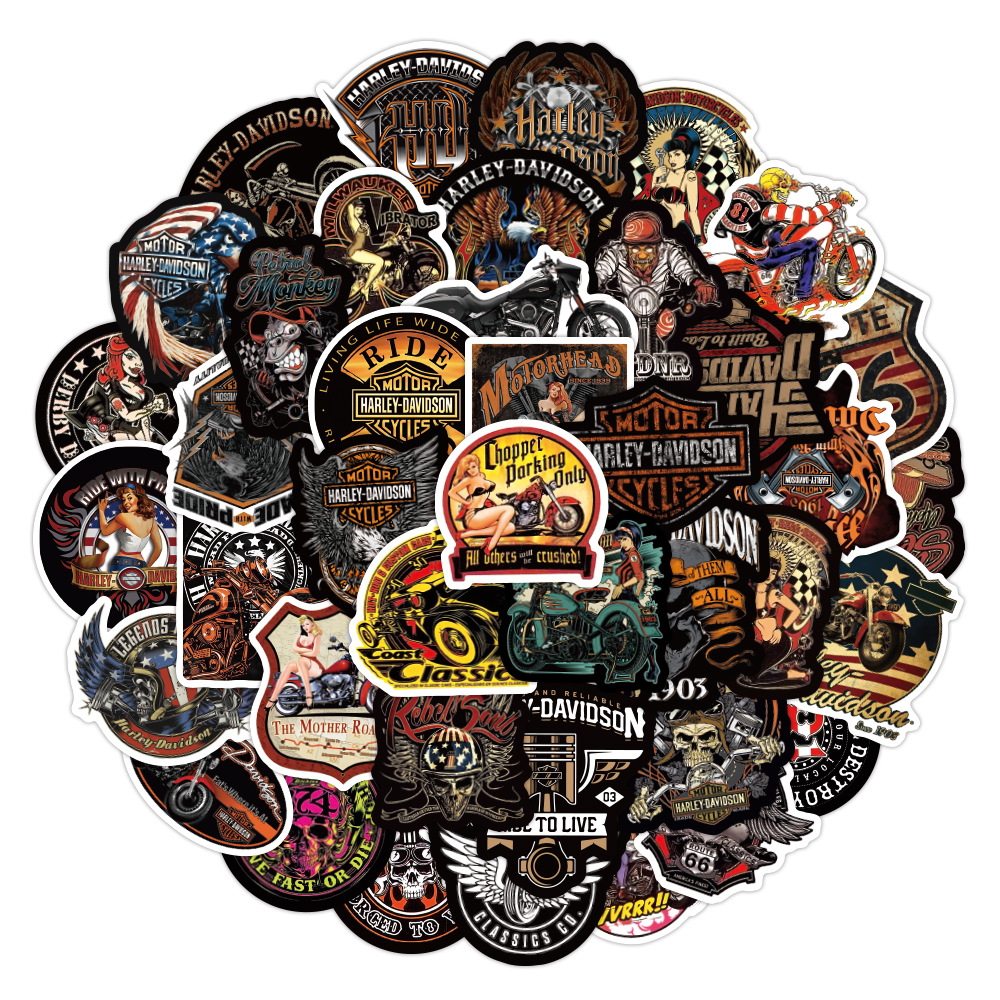 Retro Harley Theme Sticker Pack 
