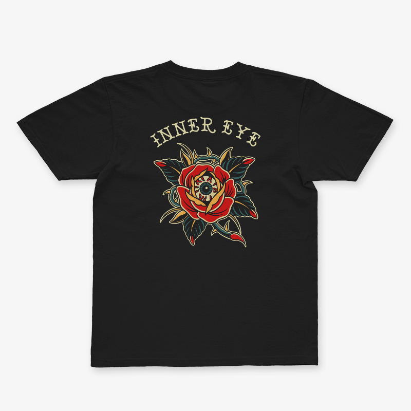 Tattoo inspired clothing: Flower Inner Eye T-shirt-Wawl Soul