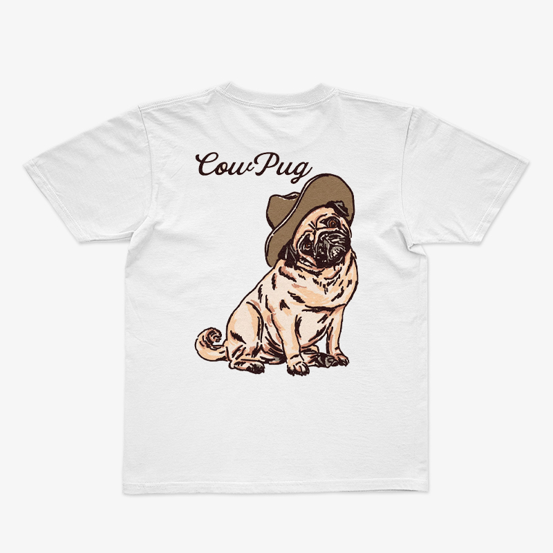 Tattoo inspired clothing: Cou Pug T-shirt-Wawl Soul