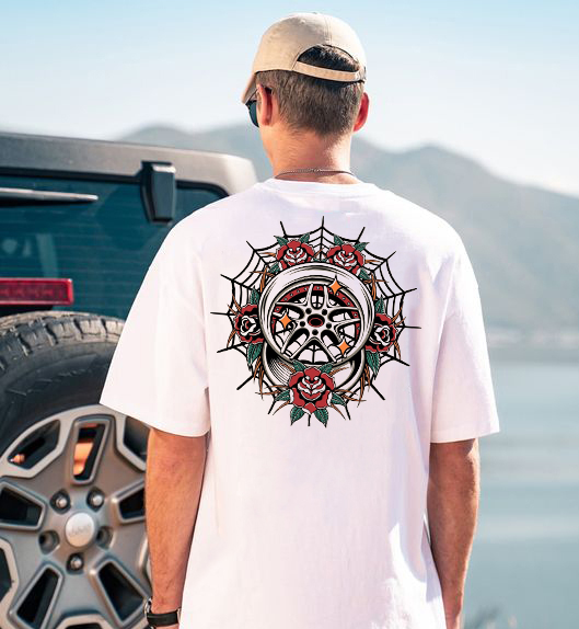 Tire And Rose T-shirt