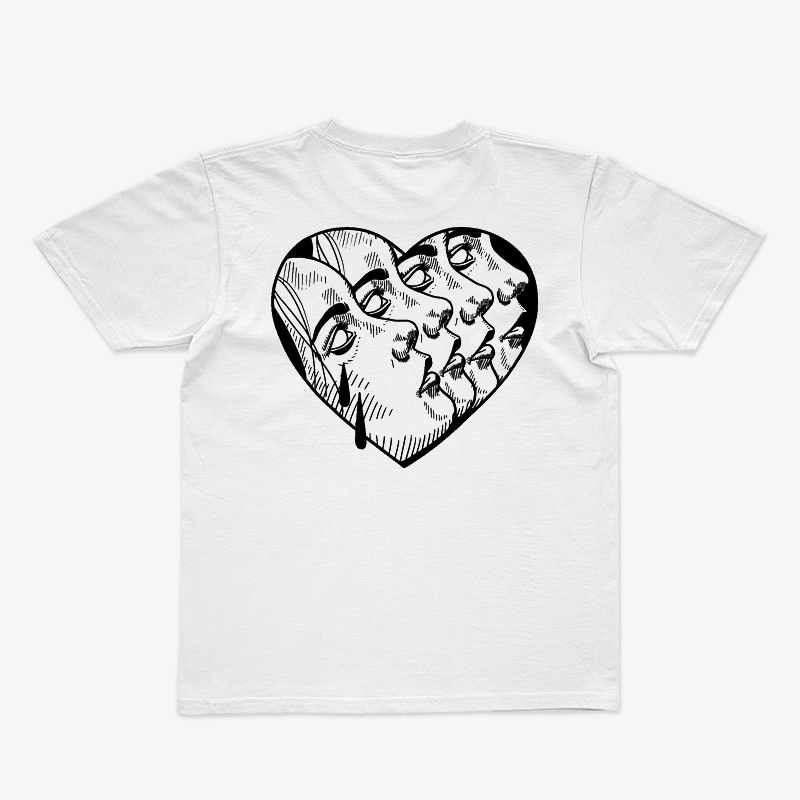 Tattoo inspired clothing: Black Tear Drop T-shirt-Wawl Soul