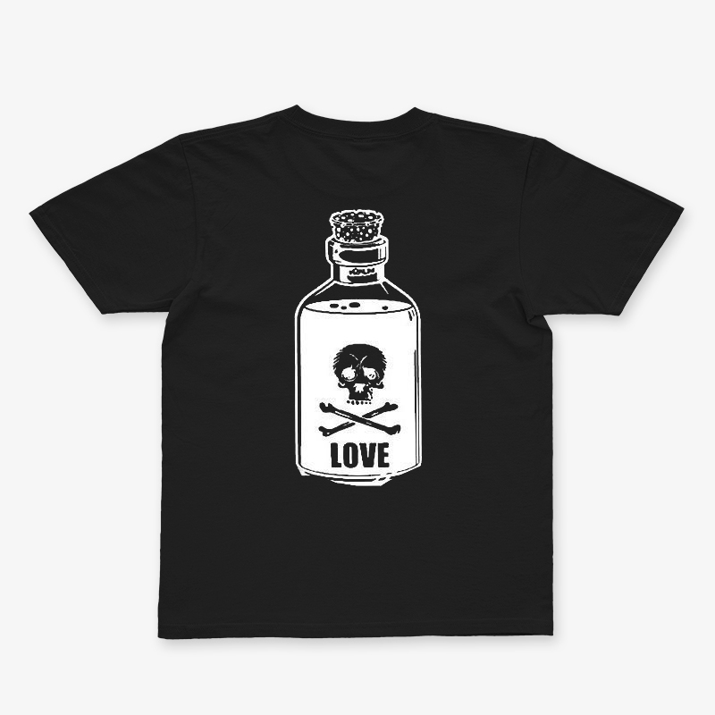 Tattoo inspired clothing: Love Poison T-shirt-Wawl Soul