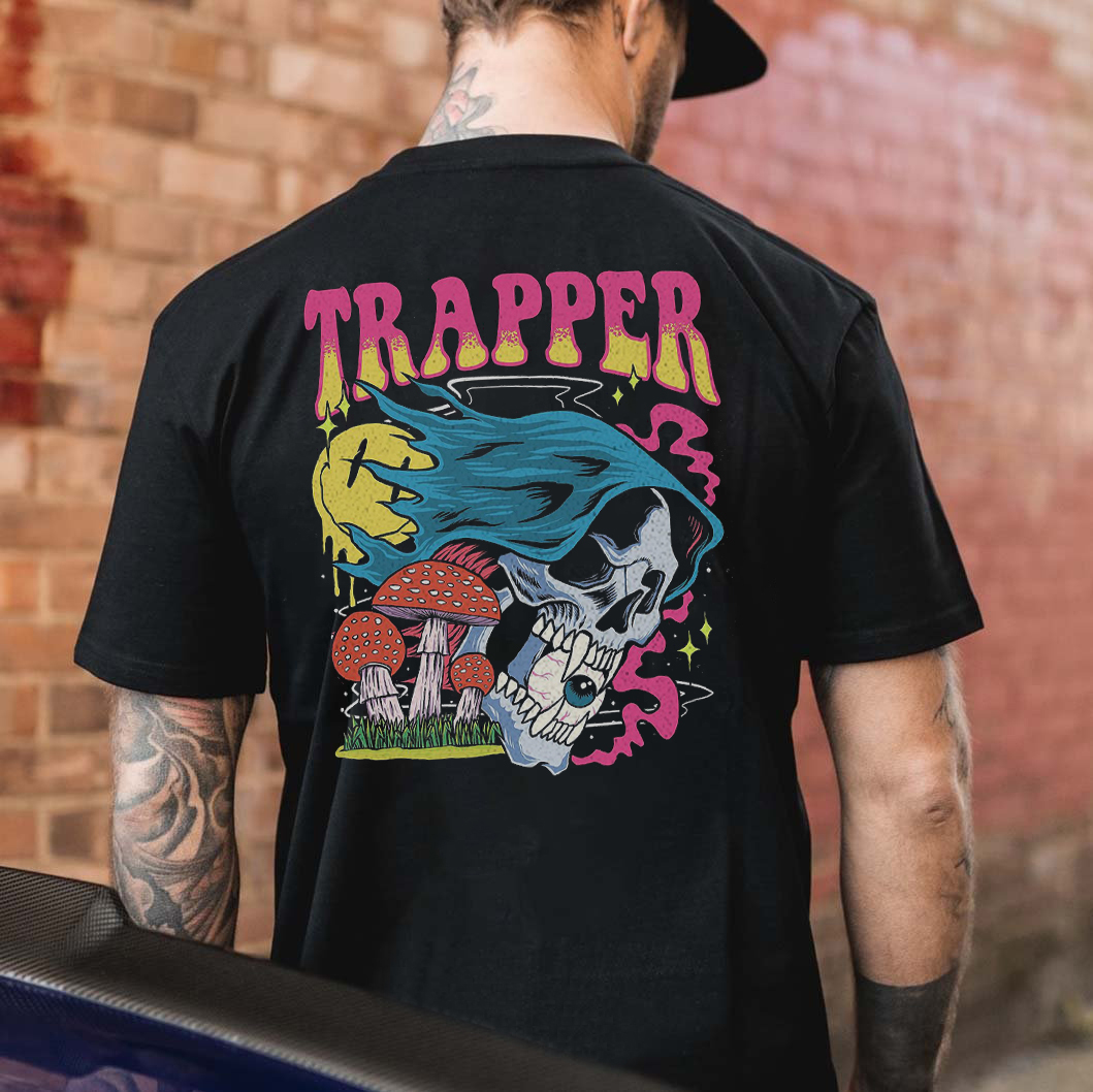 Tattoo inspired clothing: Mushroom Trapper T-shirt-Wawl Soul
