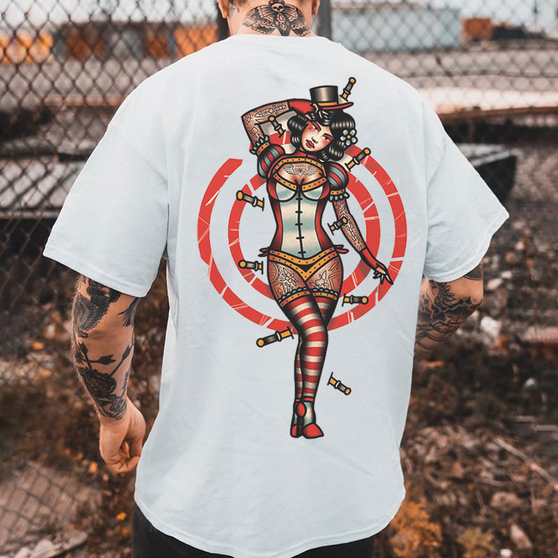 Tattoo inspired clothing: Acrobatic Girl T-shirt-Wawl Soul