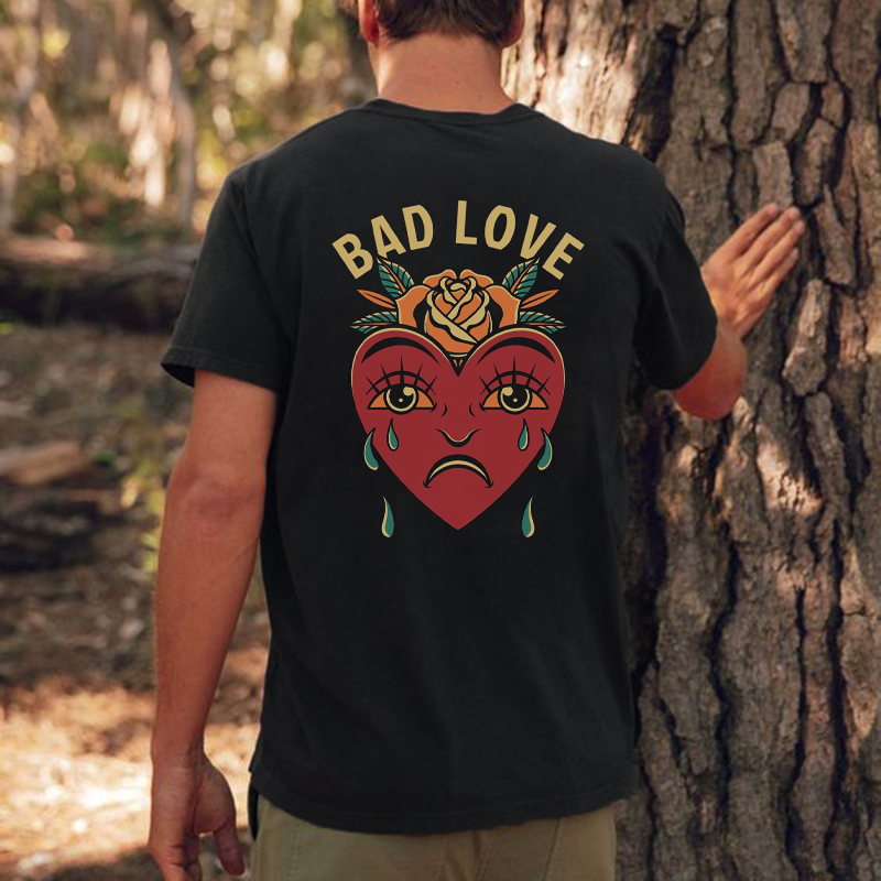 Tattoo inspired clothing: Bad Love T-shirt-Wawl Soul