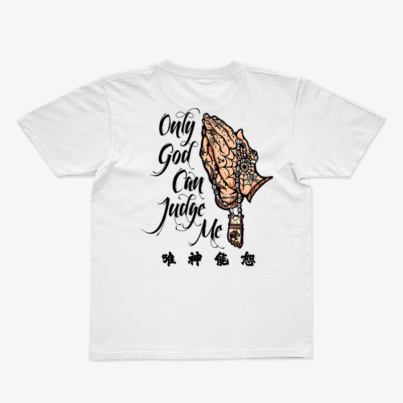 Tattoo inspired clothing: Only God Can Judge Me T-shirt-Wawl Soul