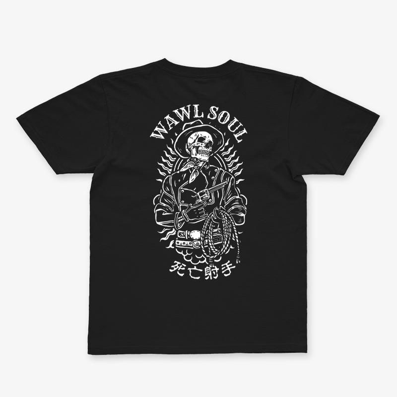 Tattoo inspired clothing: Deadly Shooter T-shirt-Wawl Soul