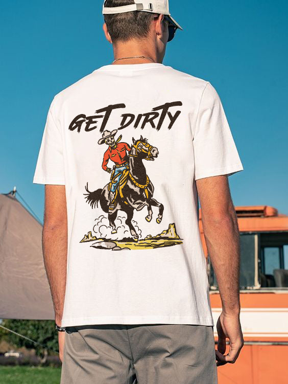 Tattoo inspired clothing: Get Dirty Cowboy T-shirt-Wawl Soul