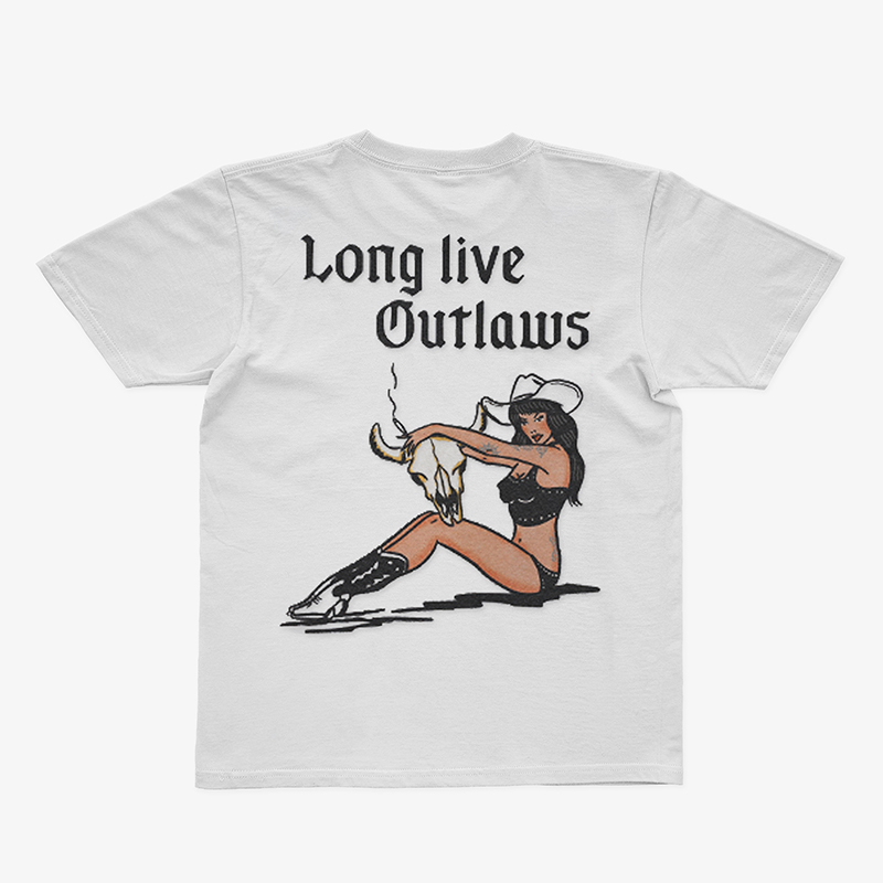 Tattoo inspired clothing: Long Live Outlaws T-shirt-Wawl Soul