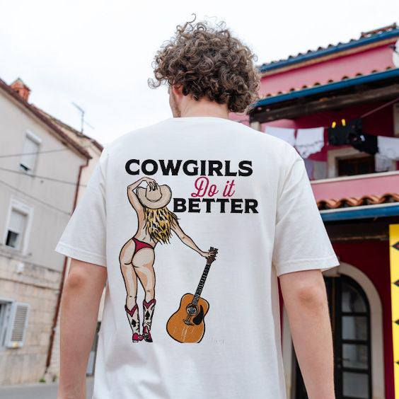 Tattoo inspired clothing: Cowgirls Do It Better T-shirt-Wawl Soul