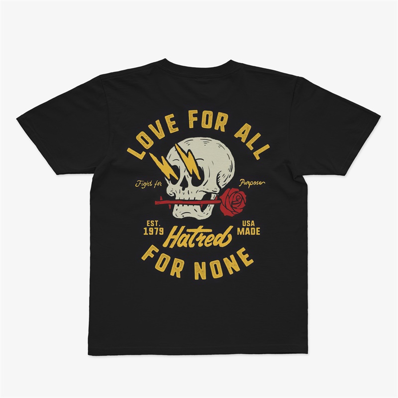 Tattoo inspired clothing: Love For All Hatred For None T-shirt-Wawl Soul