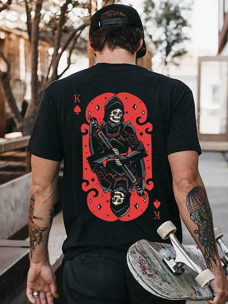Tattoo inspired clothing: Poker King T-shirt-Wawl Soul