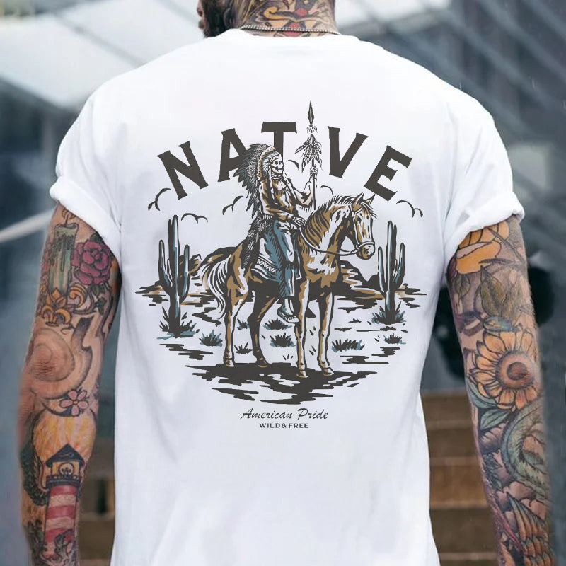 Native Indian Rider T-shirt