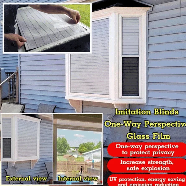 🔥Summer Hot Sale 30% Off❤) Imitation Blinds One-Way Perspective Glass Film（🔥Discretionary tailoring🔥）