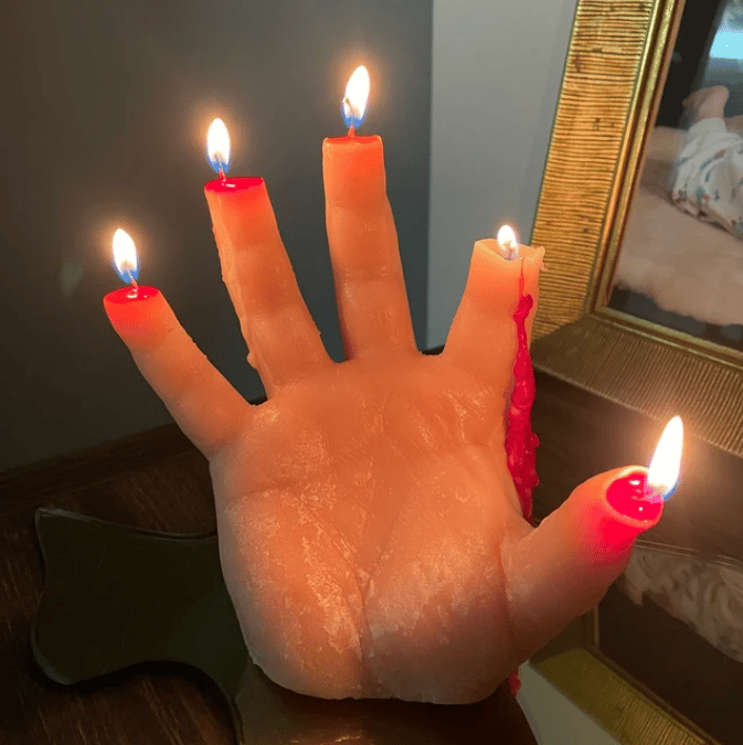 🔥Last Day 40% OFF🔥Bleeding Hand Halloween Candle