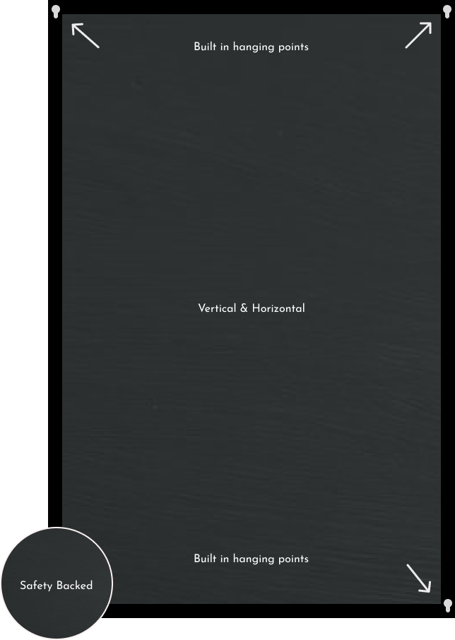 Midi 180cm x 80cm Full Length Wall & Leaner Mirror