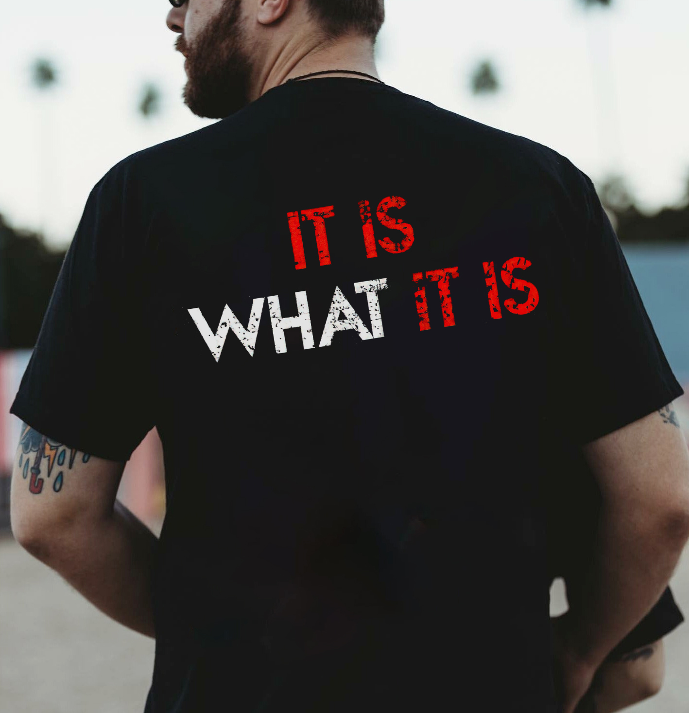 It Is What It Is  Printed Men's T-shirt