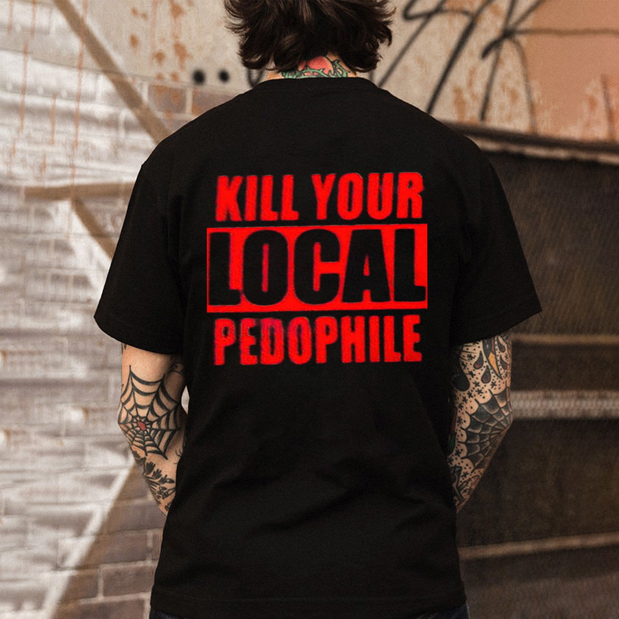 Kill Your Local Pedophile Print Men's T-shirt