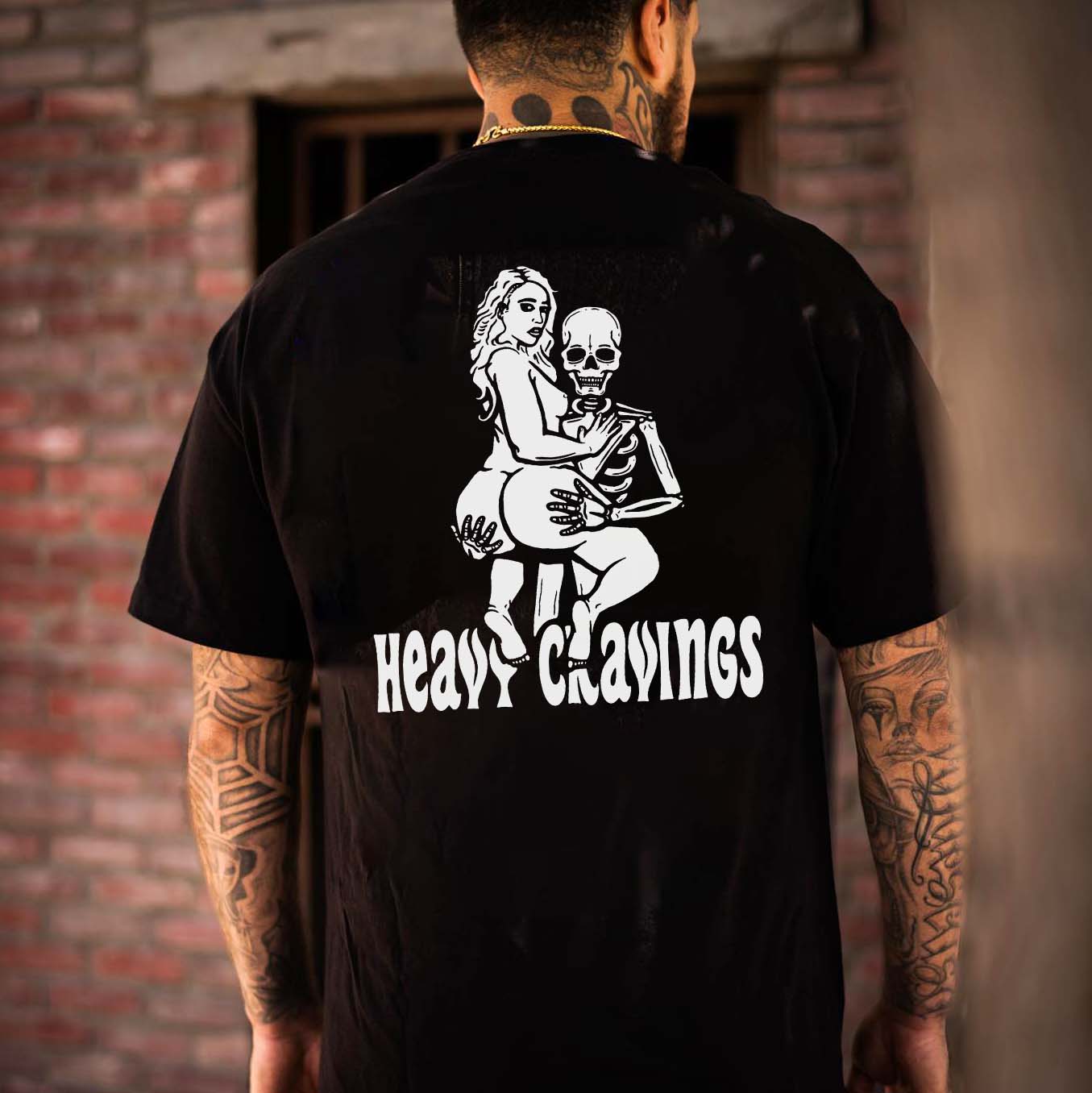 Heavy Crayings Print Men's T-shirt