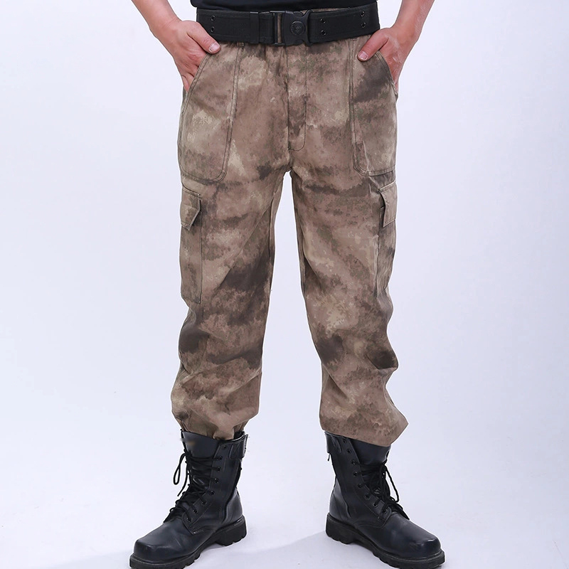 Pythons grain camouflage print outdoor tactical pants-Forestso