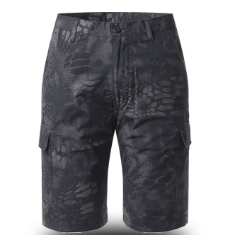 Tactical cargo shorts camouflage pants-Forestso